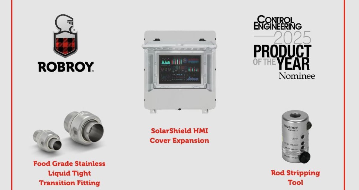Robroy Industries Earns Three Nominations for Control Engineering 2025